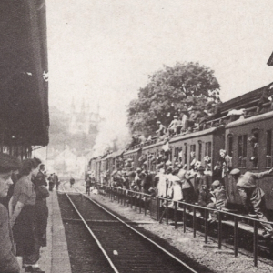 Zonengrenzbahnhof Remagen 1947