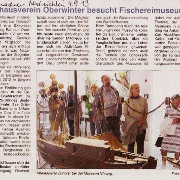Rathausverein besucht Fischereimuseum