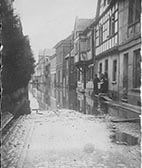 Historisches Foto Hochwasser in Oberwinter am Rhein